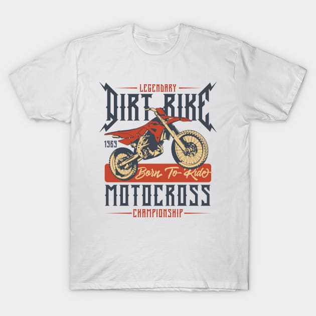 Dirt bike motocross T-Shirt by Design by Nara